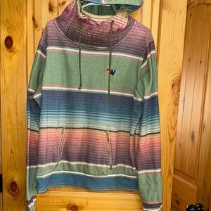 Aviator Nation ninja hoodie serape print size xl-unisex gender neutral